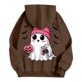 thumbnail image 5 of WEAIXIMIUNG Womens Sweatshirt Graphic Ladies' Letter Printed Hooded Sweatshirt, 5 of 5