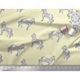 thumbnail image 3 of Soimoi Poly Georgette Fabric Horse Block Print Fabric by The Yard 52 Inch Wide, 3 of 3