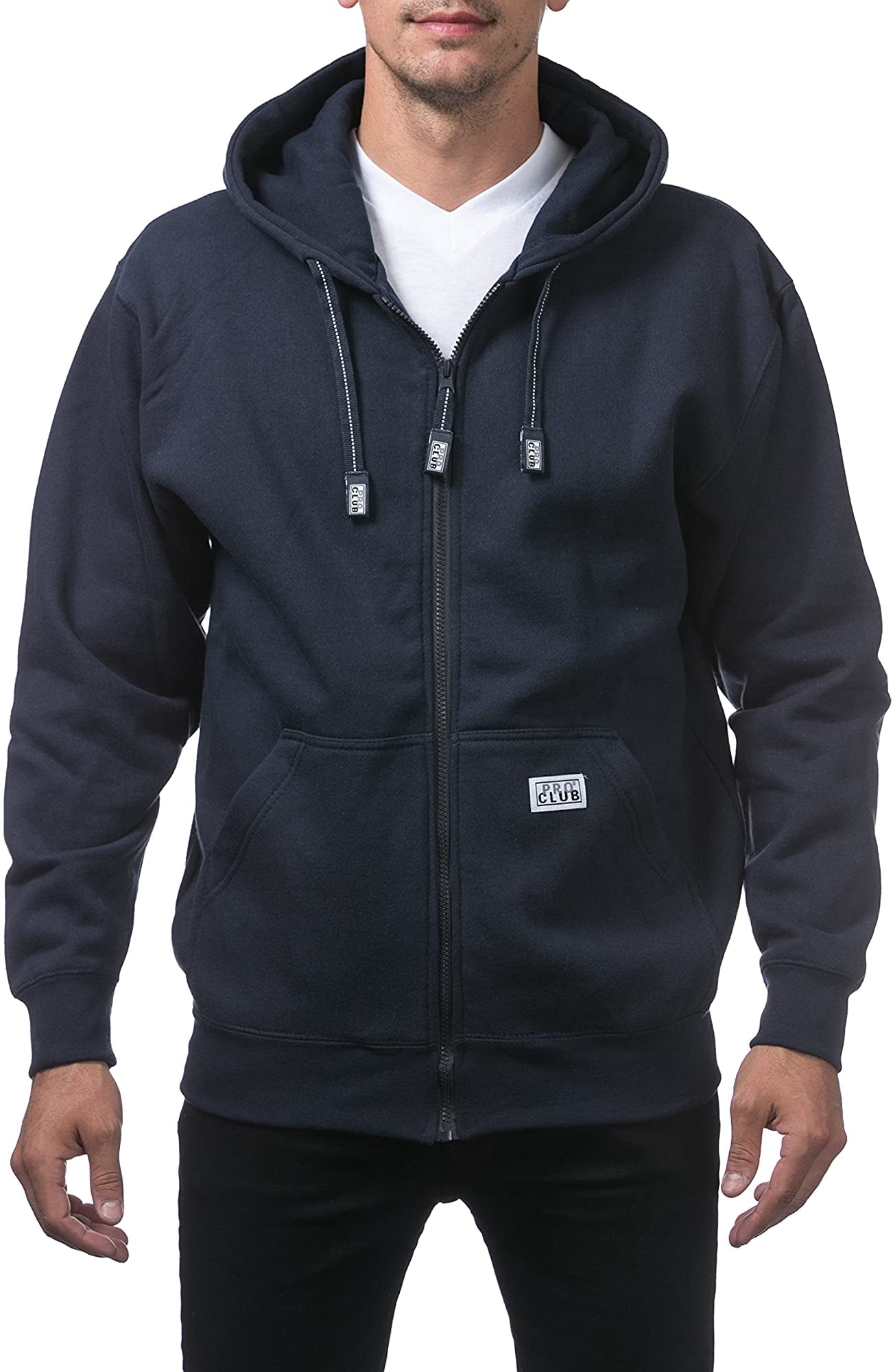 Pro Club Mens Heavyweight Full Zip Fleece Hoodie