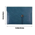 thumbnail image 3 of Clearance! Leather File Bag A4 File Bag Briefcase Button Business Office Storage Portable Large Capacity Folder Warehouse Clearance Todays Deals #60, 3 of 7