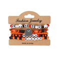 thumbnail image 1 of D Beaded Bracelet Set Gothic Layered Design For Women Accessories Jewelry Gift Stretch Fit Stackable Araneid Pumpkin Theme Resin Craftwork Party Fashion Durable Material Adjustable Size, 1 of 7