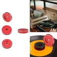thumbnail image 3 of VONKY Record Gramophone Turntable Adapter Accessory Phonograph Standard Replacement Aluminum Alloy Center Durable Round Red, 3 of 8