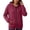 Wine, variant on Aocisk Womens Zip Up Hoodie Fashionable Casual Pocket Zipper Long Sleeved Hooded Solid Color Sweatshirt for Streetwear Dark Purple XL