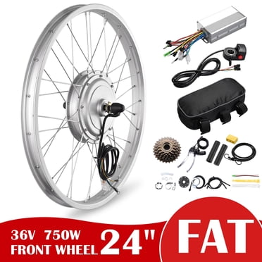 Yescom Electric Bicycle 24" Front Wheel E-Bike Conversion Kit 36V 750W Throttle Controller