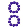 thumbnail image 4 of QualitChoice Lot de 10 Balles d'Eau Réutilisables Jeu de Plage pour Piscine Jouets de Bataille Absorbants Interactifs Rebondissants Jouet Parent-Enfant Violet 2 Ensembles, 4 of 6