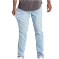 thumbnail image 1 of Jeans for Men Men's Solid Casual Pocket Outdoor Spring Lightweight Classic Work Elastic Jeans Pant, 1 of 3