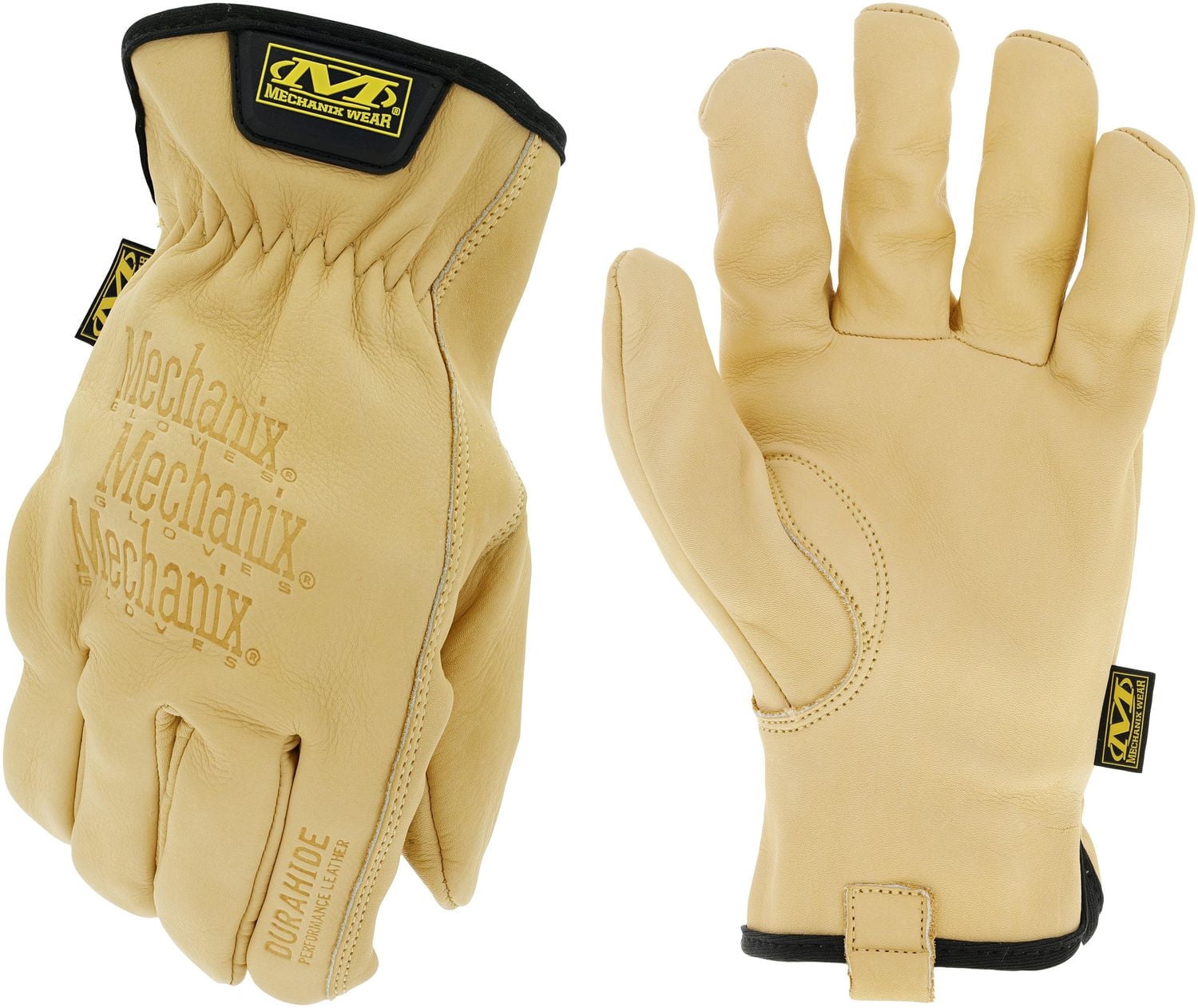 Mechanix Wear DuraHide™ Leather Cow Driver Work Gloves (X-Large, Tan)