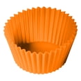 thumbnail image 3 of 6 Pcs Reusable Silicone Cupcake Baking Cups, Food-Grade Silicone Kitchen Utensils for Baking, Non-stick Muffin Liners, High-temperature Resistant, For Holidays Parties and Festive Baking (Orange), 3 of 9