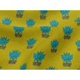 thumbnail image 4 of oneOone Viscose Jersey Fabric Leaves & Lotus Block Decor Fabric Printed BTY 60 Inch Wide, 4 of 5