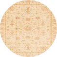 thumbnail image 1 of Ahgly Company Indoor Round Abstract Sun Yellow Oriental Area Rugs, 5' Round, 1 of 6