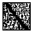 thumbnail image 1 of Woodware Pochoir Chiffres & Lettres, 1 of 1