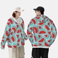 thumbnail image 4 of Lsque Watermelon Pattern UPF 50+ Lightweight Sun Protection Men's Women's Long Sleeve Shirt, Hoodie Performance -Large, 4 of 7