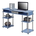 thumbnail image 3 of Convenience Concepts Designs2Go Bureau d'Étudiant Sans Outils, Fini Bois Bleu, 3 of 6