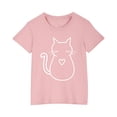 thumbnail image 1 of Économies d'Été! SROBPTY T-Shirts à Manches Courtes pour Tout-Petits, T-Shirt Mode à Col Rond Imprimé pour Garçons et Filles Tout-Petits, Haut à Manches Courtes Rose, 4 Ans, 1 of 5