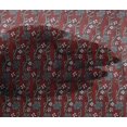 thumbnail image 4 of oneOone Viscose Chiffon Fabric Leaves & Floral Block Printed Craft Fabric BTY 42 Inch Wide, 4 of 4