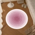 thumbnail image 1 of Fridja Pink Round Area Rug 15.74" for Bedroom, Machine Washable, Solid Color Soft Cozy Circle Rugs for Kids Room, Living Room Decor, Cute Carpet for Nursery Playroom Dorm Baby Teens, 1 of 6