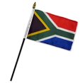 thumbnail image 1 of Standard Drapeaux de Qualité une Douzaine Drapeau Bâton d'Afrique du Sud, 4 par 6 Pouces, 1 of 3