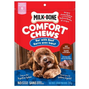 Milk-Bone Comfort Chews 210g Gâterie Petite Chien Barre avec boeuf 5U parcaisse