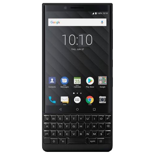 BlackBerry KEY2 128GB (Dual-SIM, BBF100-6, QWERTY Keypad) (No CDMA, GSM only) Factory Unlocked 4G Smartphone - Black Edition