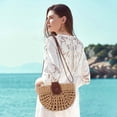 thumbnail image 1 of Matoen Rattan Straw Bag Straw Purses for Women Summer Beach Mini Tote Bag Hand Woven Shoulder, 1 of 9