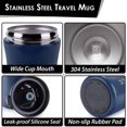 thumbnail image 5 of Tasse à Café Hydra 2 en 1 Isolée sous Vide - 400 ml, Bleue / Tasse de Voyage en Acier Inoxydable avec 2 Modes de Boisson - Chaude et Froide avec Couvercle et Paille Réutilisable, Anti-Déversement, 5 of 5