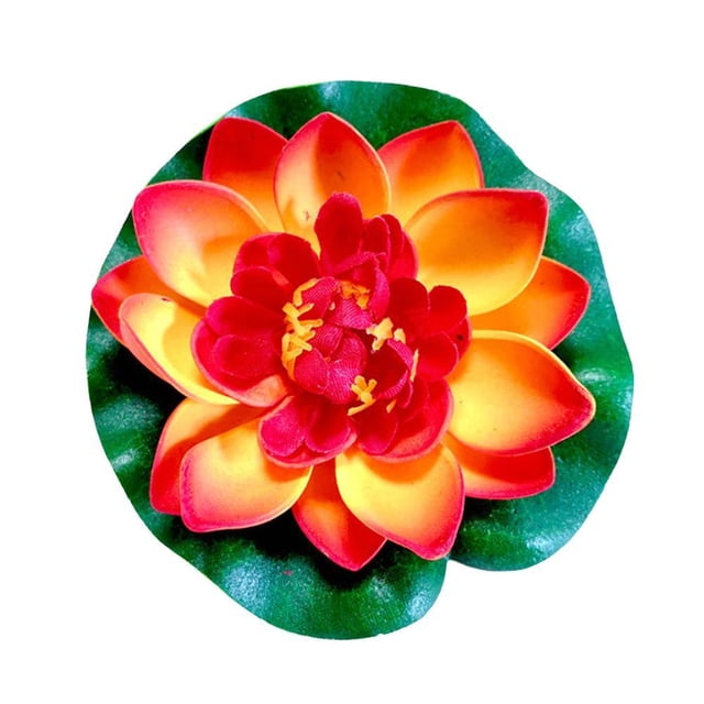 1x Artificial Fake LotusLeaf Water Lily Floating Leaves Garden Pool Decor S3P1