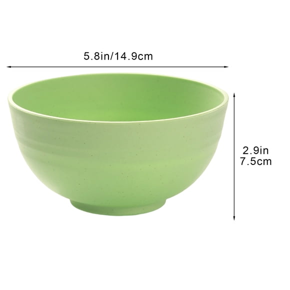 Natural Straw Fiber Cereal Bowl, Microwave and Dishwasher Safe, Large Stackable Bowl for Soup, Salad, Pasta