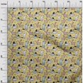 thumbnail image 3 of oneOone Velvet Medium Yellow Fabric Dog Sewing Material Print Fabric By The Yard 58 Inch Wide, 3 of 4