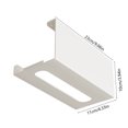 thumbnail image 3 of weibbin Wood Wall Mounted Tissue Storage Shelf for Kitchen Roll Paper Holder No Punching,Green, 3 of 6