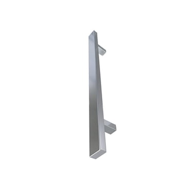 18′′ Poignée de Tirage de Porte d'Entrée Rectangulaire Unilatérale – Acier Inoxydable 304, Fini Satiné Brossé / Poignée de Porte Moderne pour Portes en Bois, en Verre et en Aluminium, Résidentiel et Commercial