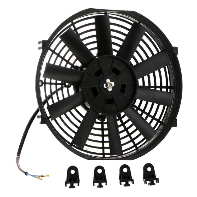 funtasica 10'' 80W 12V Car Motorcycle Electric Radiator Cooling Fan Large Air Volume 10 inch