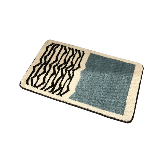 Maplenight Bathroom Rugs Non Slip Washable Bath Mat 40x60cm Quick Dry Anti Mold Polyester Fiber Shower Rug for Bathroom Floor Tub and Shower Cloud Comfort Bath Rug Green