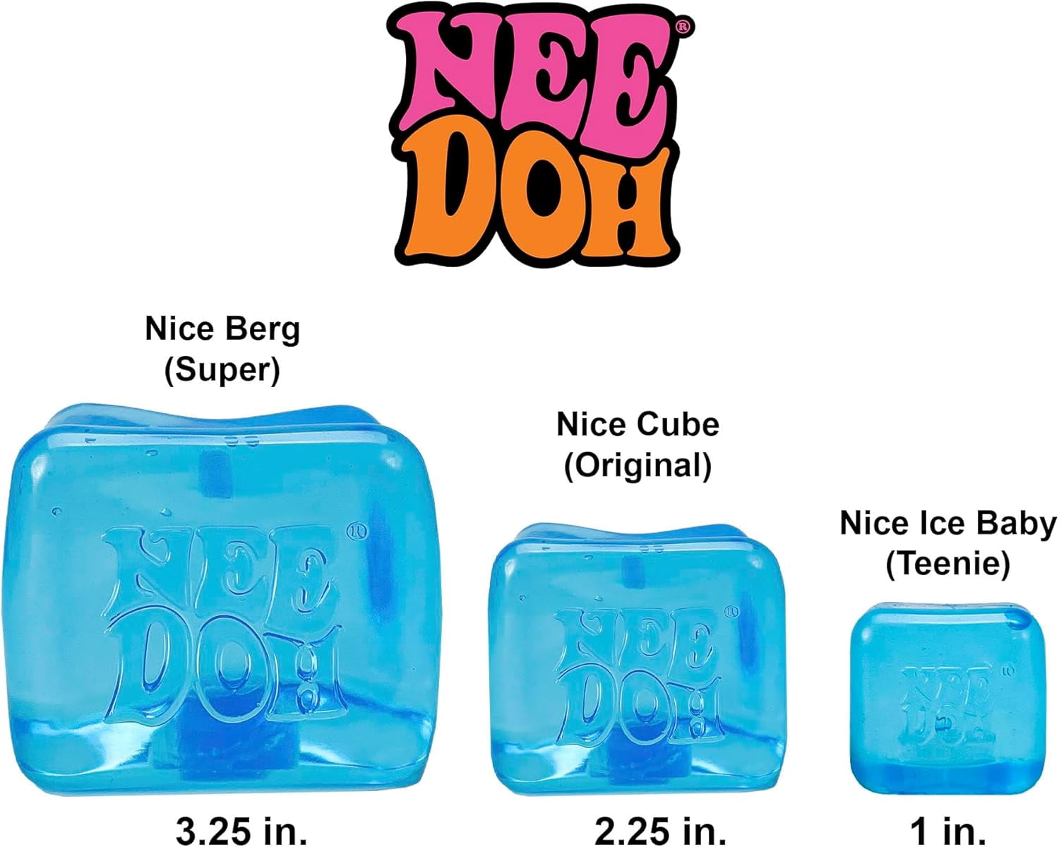 Schylling NeeDoh Nice Ice Baby - Sensory Squeeze Toy - Super Solid