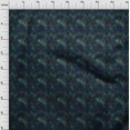 thumbnail image 4 of oneOone Silk Tabby Dark Green Fabric Abstract Dress Material Fabric Print Fabric By The Yard 42 Inch Wide, 4 of 4