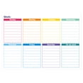 thumbnail image 1 of Magnetic Monthly Refrigerator Schedule | Custom Erasable Message Board | PET Whiteboard | Soft Writable Surface | 30x43cm | Family & Office Organization Tool, 1 of 2