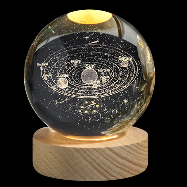 matoen 3D Crystal Ball,Crystal Ball Cosmic Series Night Light