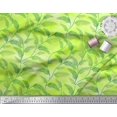 thumbnail image 2 of Soimoi Green polyester Crepe Fabric Pine Leaves Decor Fabric Printed Yard 52 Inch Wide, 2 of 3