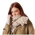 thumbnail image 1 of XZNGL Femme Mode Hiver Chaud Doux Décontracté à Franges Imprimé Pied-de-Poule Cache-Couche, 1 of 8