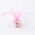 thumbnail image 3 of Bangcool Cat Chew Ball Plush Interactive Soft Cat Feather Ball Kitten Play Ball with Bell, 3 of 10