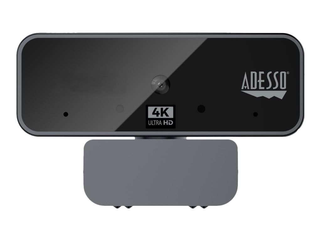 Adesso CyberTrack H6 - 4K Ultra HD USB Webcam with Built-In Stereo Microphone and Privacy Shutter