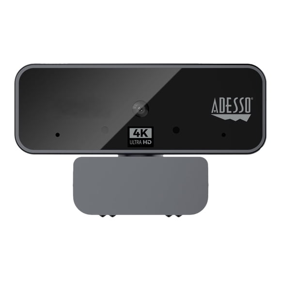 Adesso CyberTrack H6 - 4K Ultra HD USB Webcam with Built-In Stereo Microphone and Privacy Shutter