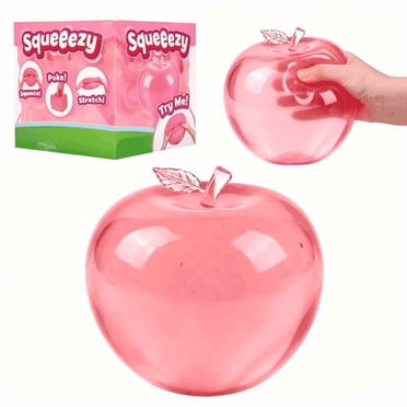 Apple Squishy , Squishies Apple Roses Anti-Stress - Fruit Réaliste à Remontée Lente pour Soulager le Stress et Favoriser la Relaxation après l'Anxiété