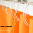 thumbnail image 1 of Agiferg Anneaux de Rideau de Douche Transparents Ensemble de 24 en Caoutchouc de Silicone, 1 of 4