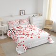 thumbnail image 3 of Erosebridal Spring Cherry Blossoms Comforter Sets Queen Size, Pink Floral Comforters & Duvets, Reversible 3-Piece, 3 of 8