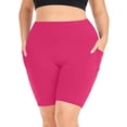 thumbnail image 1 of Wlynlyn Plus Size Biker Shorts for Women High Waisted Compression Yoga Tights Quick Dry Workout Shorts, 1 of 6