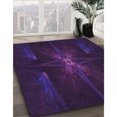 thumbnail image 3 of Ahgly Company Tapis d'Intérieur Lavable en Machine Carré Transitionnel Violet Profond, 3 Pieds Carré, 3 of 7