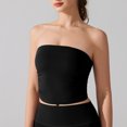 thumbnail image 5 of Dealovy Tube Tops for Women Strapless Going out Tops Built in Bra Sleeveless Ruched Summer Crop Top, 5 of 5