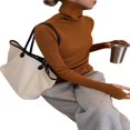 thumbnail image 3 of MesaSe Women Ribbed Knit Tops Long Sleeve Turtleneck Solid Color Slim Fit Sweater, 3 of 4