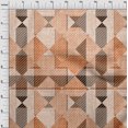 thumbnail image 4 of oneOone Cotton Cambric Rust Brown Fabric Check Craft Projects Decor Fabric Printed By The Yard 56 Inch Wide, 4 of 4