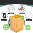 thumbnail image 4 of Sorbus 4-Pack Airtight Dry Food Storage Containers with Lids, Labels & Marker – BPA-Free Pantry Organizer, 5L Each for Sugar, Flour, Rice & More, 4 of 7